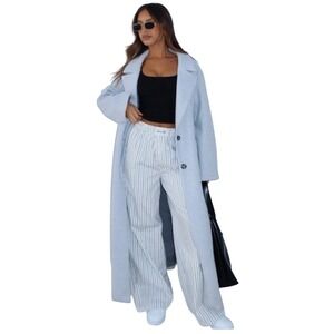 WHITE FOX BOUTIQUE Walking Out Striped Pants, Lined, Elastic Waistband, Size S